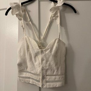 White Fox Boutique Crop Blouse